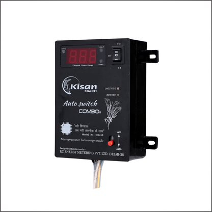 Auto Switch Combo Plus CB/68 (SD 9 Wire) + (Single Phase Preventor + Volt & Amp)